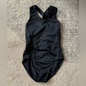 Balera Black Multi Strap Back Leotard Medium Adult Size